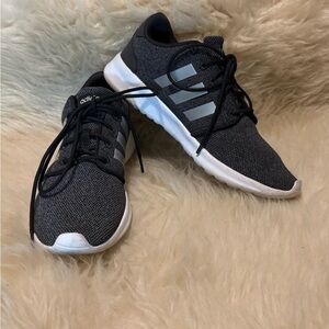 Adidas Gray Cloudfoam QTR Racer TR23 Running Shoes Sneakers